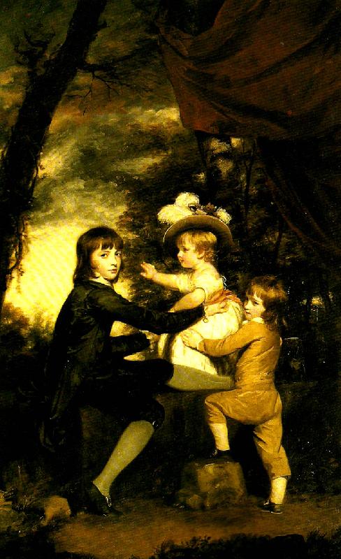 Sir Joshua Reynolds the lamb children oil painting image
